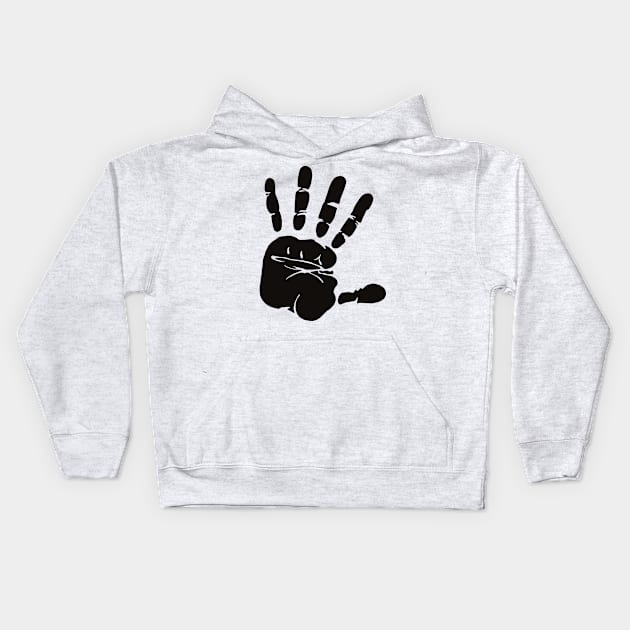 Hand Impression Kids Hoodie by Preet28